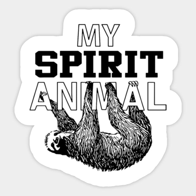 Awesome My Spirit Animal Sloth animal Sticker by peskybeater